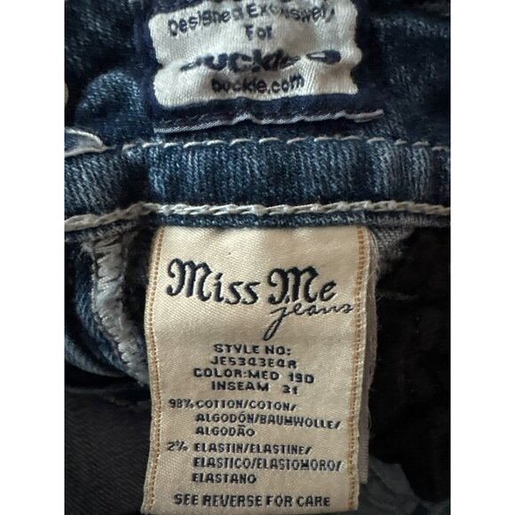 Miss Me Women's Blue Boot Cut Jeans - Picture 4 of 10